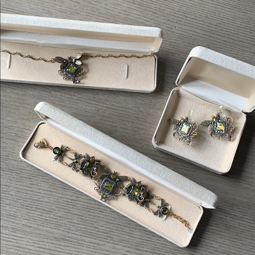 Vintage Mary Demarco Dragonfly Jewelry Set